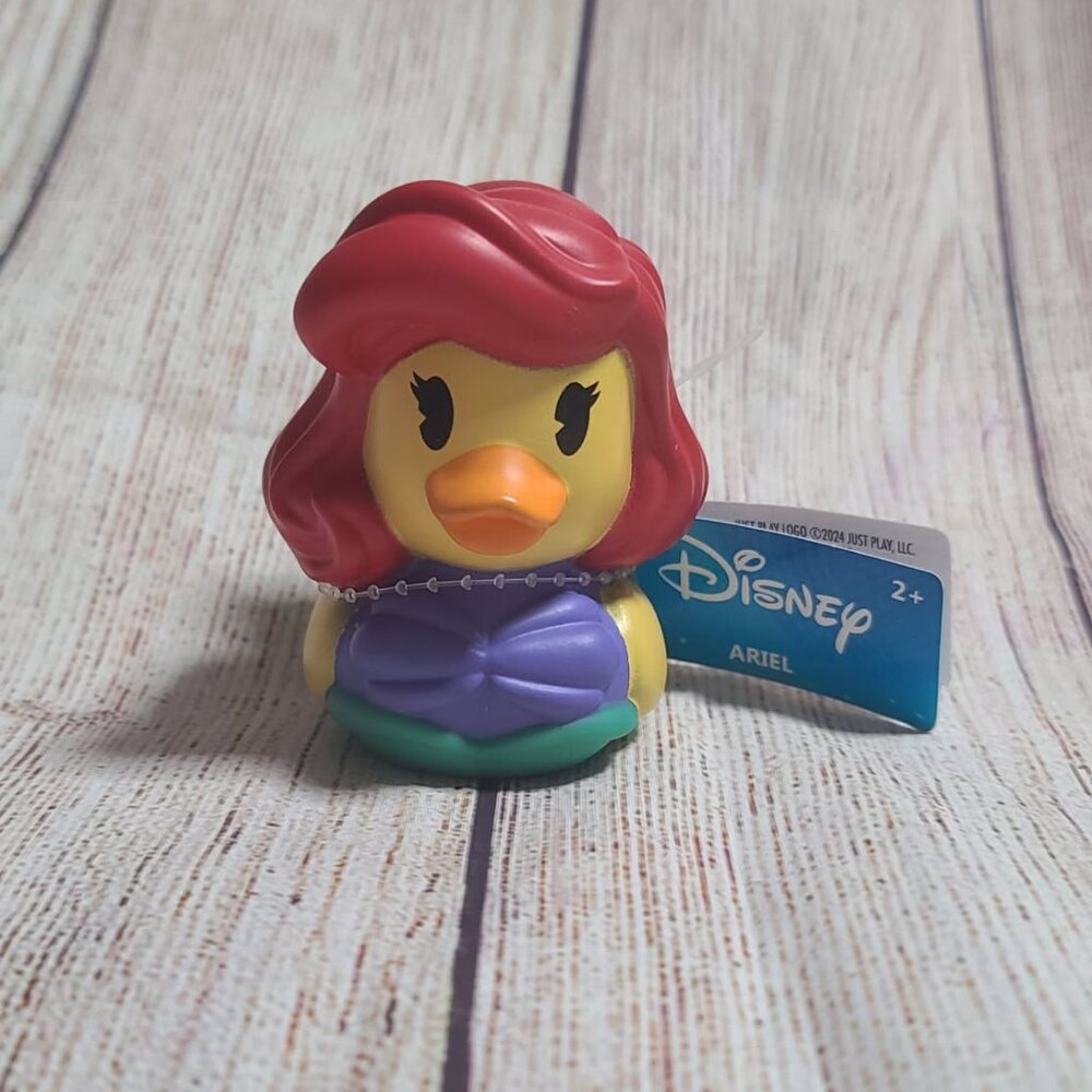 Disney The Little Mermaid Ariel 2.75" Rubber Duck - NWT